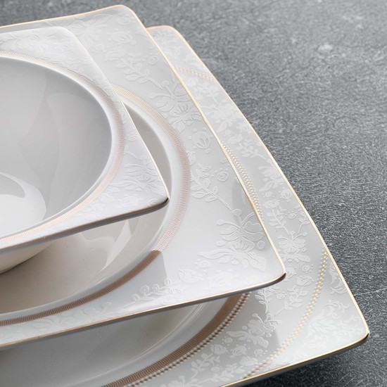 Schafer Glamor Elegant Yemek Takım-60 Parça-Beyaz - Elden ÖdemeliSchafer Glamor Elegant Yemek Takım-60 Parça-Beyaz