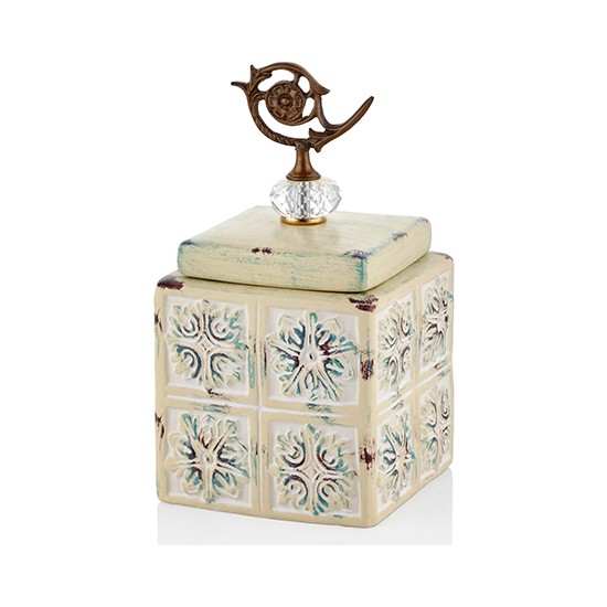 Biev Marbella Kapaklı Vazo 26CM - SenetliBiev Marbella Kapaklı Vazo 26CM