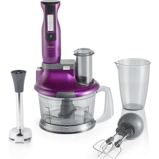 Arzum AR1058 Hestıa Mürdüm Multi Blender Seti - PeşinatsızArzum AR1058 Hestıa Mürdüm Multi Blender Seti