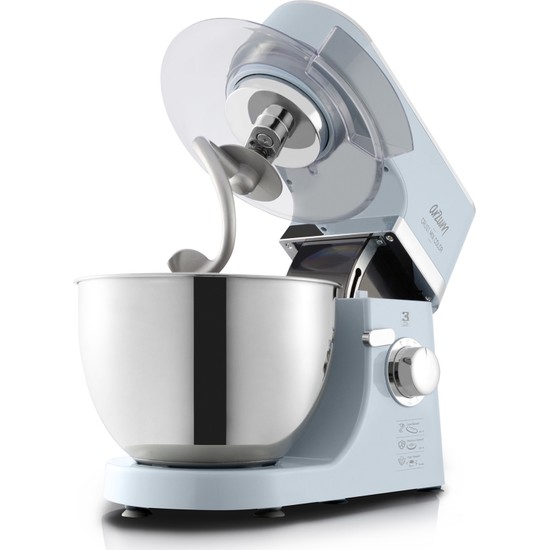 Arzum AR1066 Crust Stand Mikser - Mavi - Kredi KartsızArzum AR1066 Crust Stand Mikser - Mavi