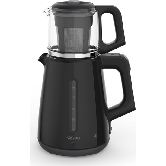 Arzum Ar3061 Çaycı Çay Makinesi - Siyah - Elden TaksitleArzum Ar3061 Çaycı Çay Makinesi - Siyah