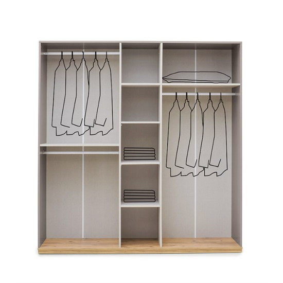 Lima 5 Kapılı Gardırop - SenetleLima 5 Kapılı Gardırop