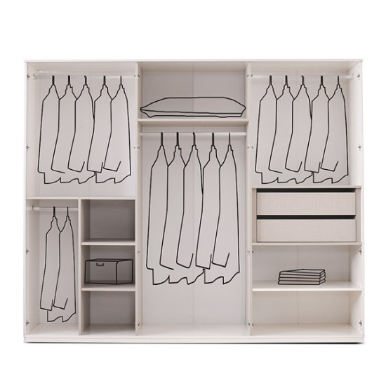 Linens 6 Kapılı Gardırop - KefilsizLinens 6 Kapılı Gardırop