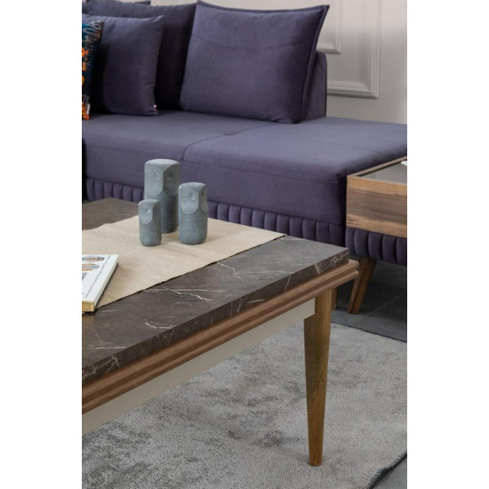 Vıntage Köşe Koltuk Takımı + Sehpa - PeşinatsızVıntage Köşe Koltuk Takımı + Sehpa