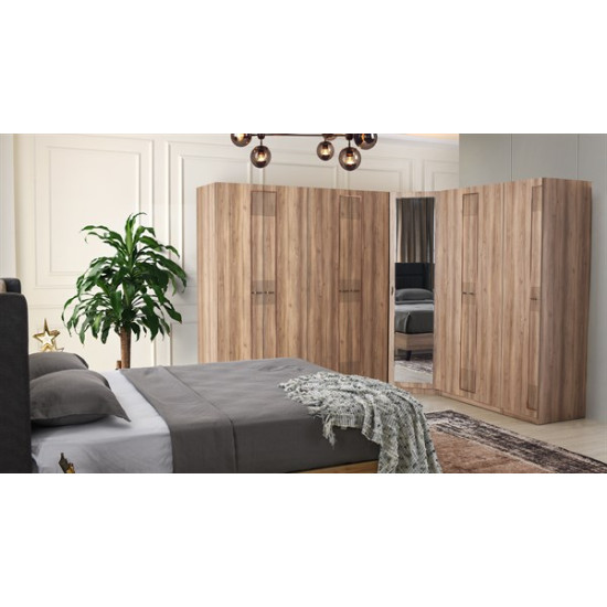 Zen Köşe Dolaplı Yatak Odası Takımı - Elden ÖdemeliZen Köşe Dolaplı Yatak Odası Takımı