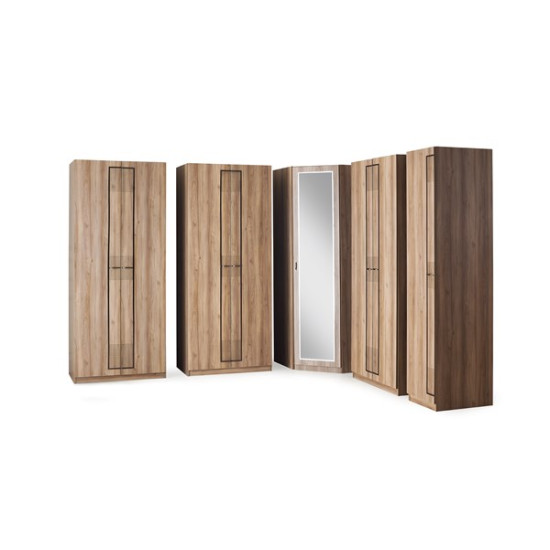 Zen Köşe Dolaplı Yatak Odası Takımı - Elden ÖdemeliZen Köşe Dolaplı Yatak Odası Takımı