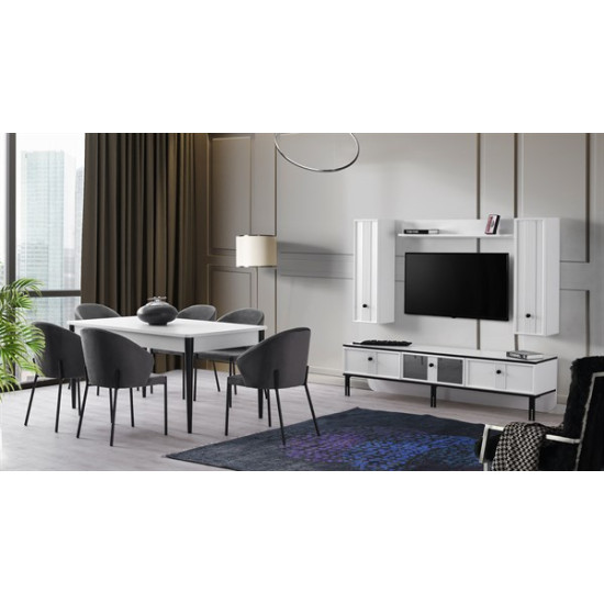 Frida Yemek Odası Takımı - KefilsizFrida Yemek Odası Takımı