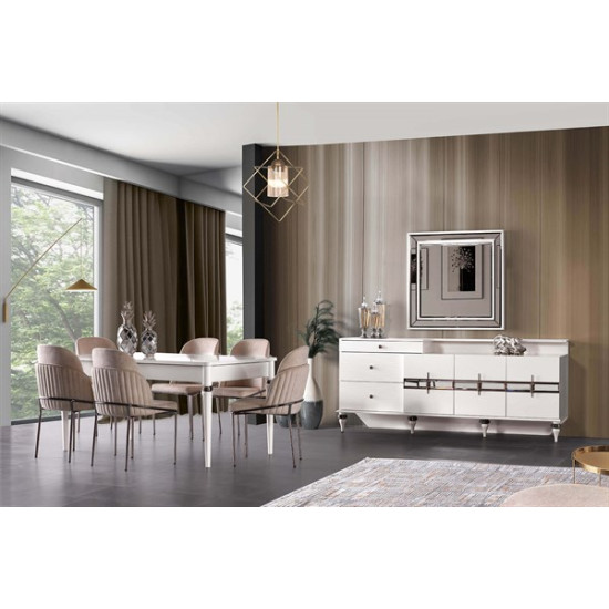 Mira Yemek Odası Takımı - Elden ÖdemeliMira Yemek Odası Takımı